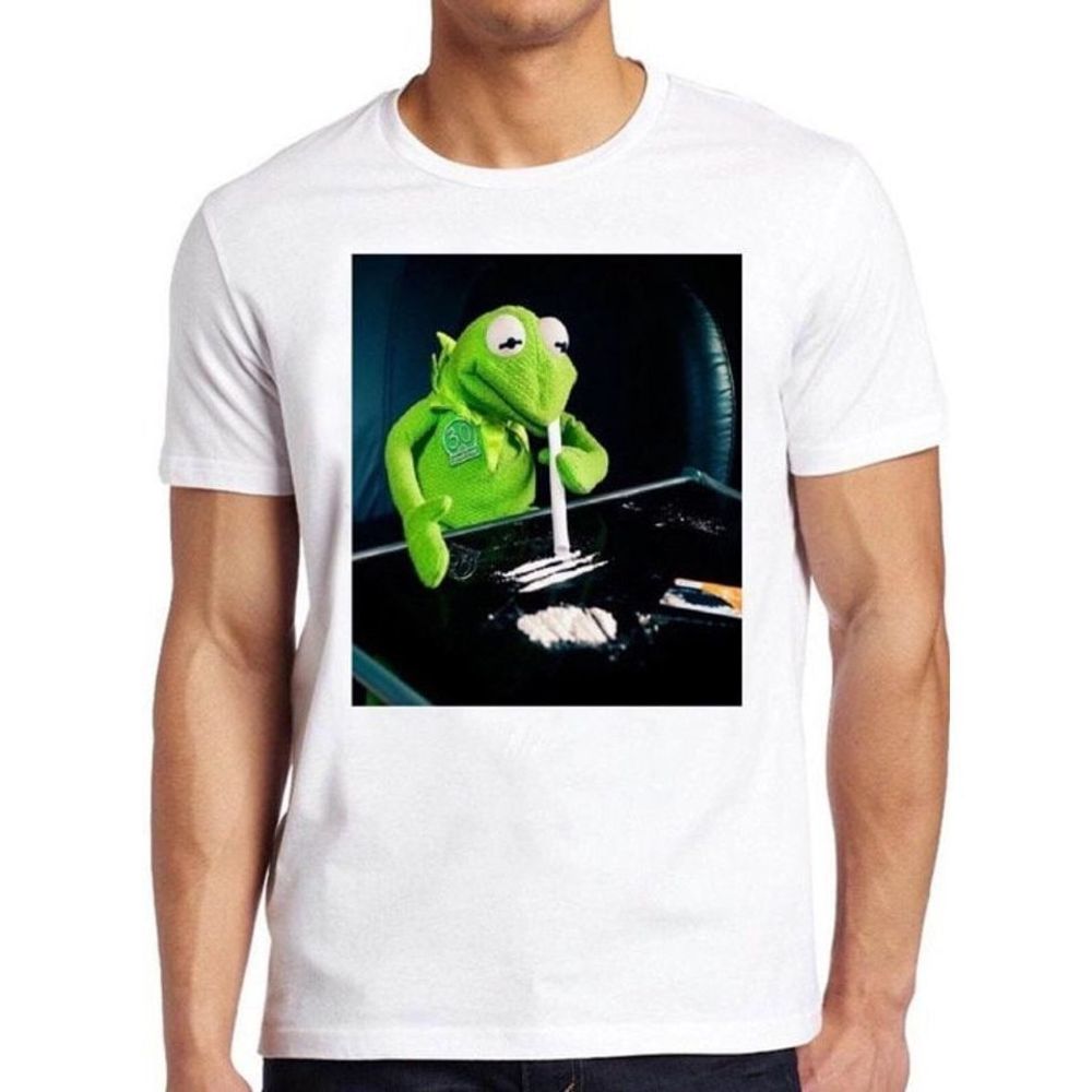 Frog Cocaine T Shirt B2465 Funny Drug Hipster Top Tee